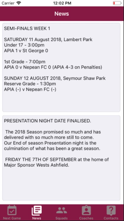 APIA Womens NPL Football