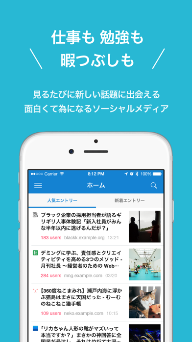 はてなブックマーク screenshot1