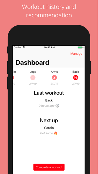Simple Workout Planner screenshot 3
