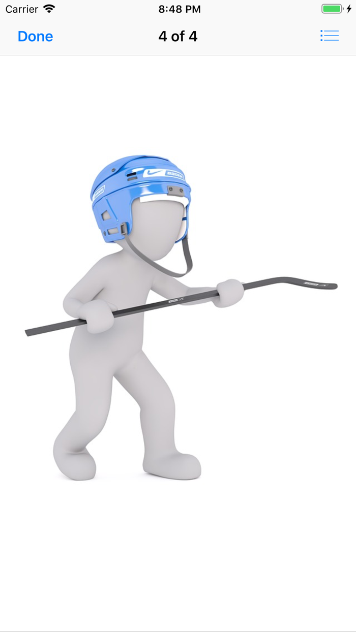Human Hockey Player Stickers