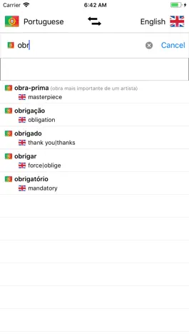Game screenshot Portuguese/English Dictionary mod apk