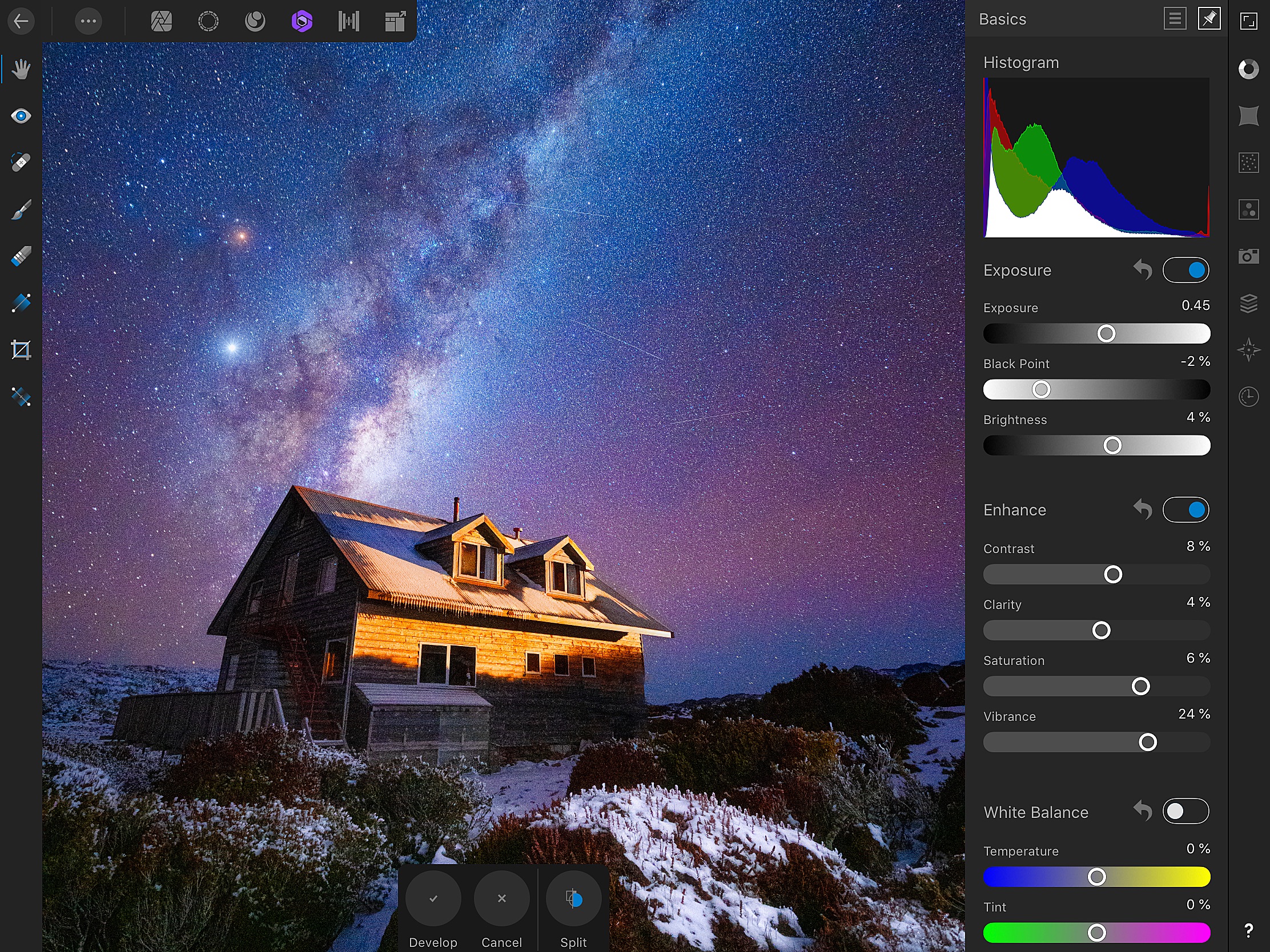 Screenshot do app Affinity Photo