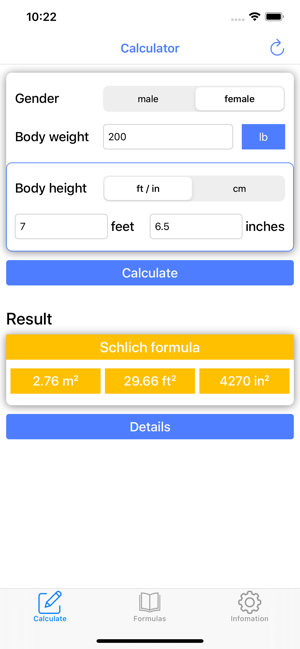 BSA Calculator by ND