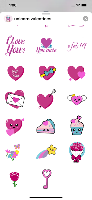 Unicorn Valentine Sticker(圖3)-速報App