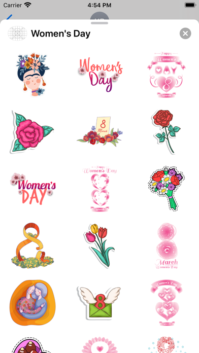 Happy Women's Day Sticker Emo screenshot 3