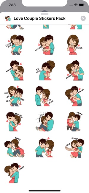 Love Couple Stickers Pack(圖3)-速報App