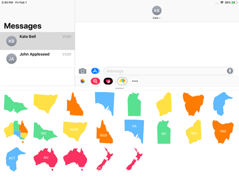 Aussie State Sticker Pack - náhled