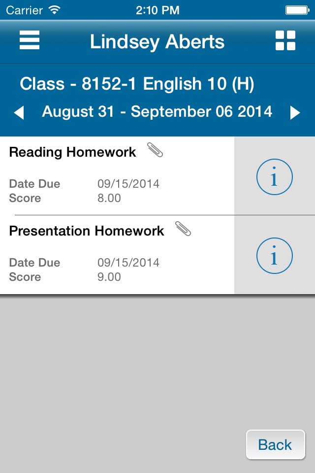 eSchoolPLUS Family screenshot 3