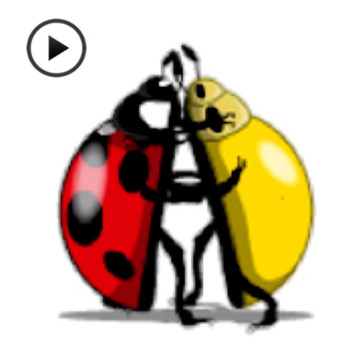Animated Funny Ladybug Sticker icon