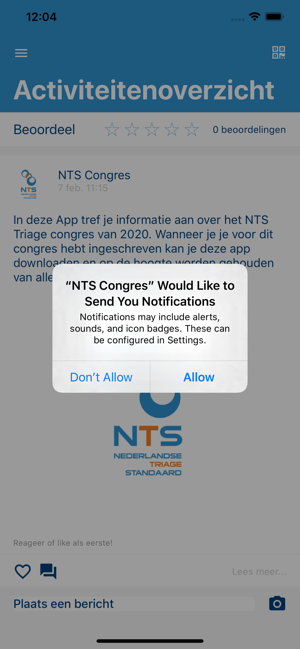 NTS Triage Congres 2020(圖1)-速報App