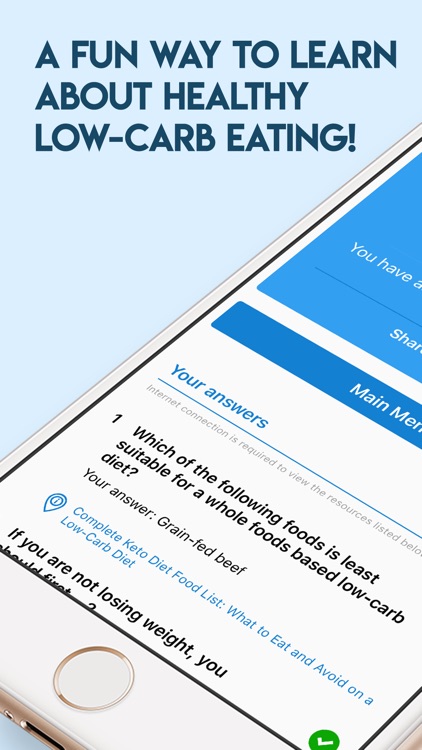 Keto Diet App Quiz
