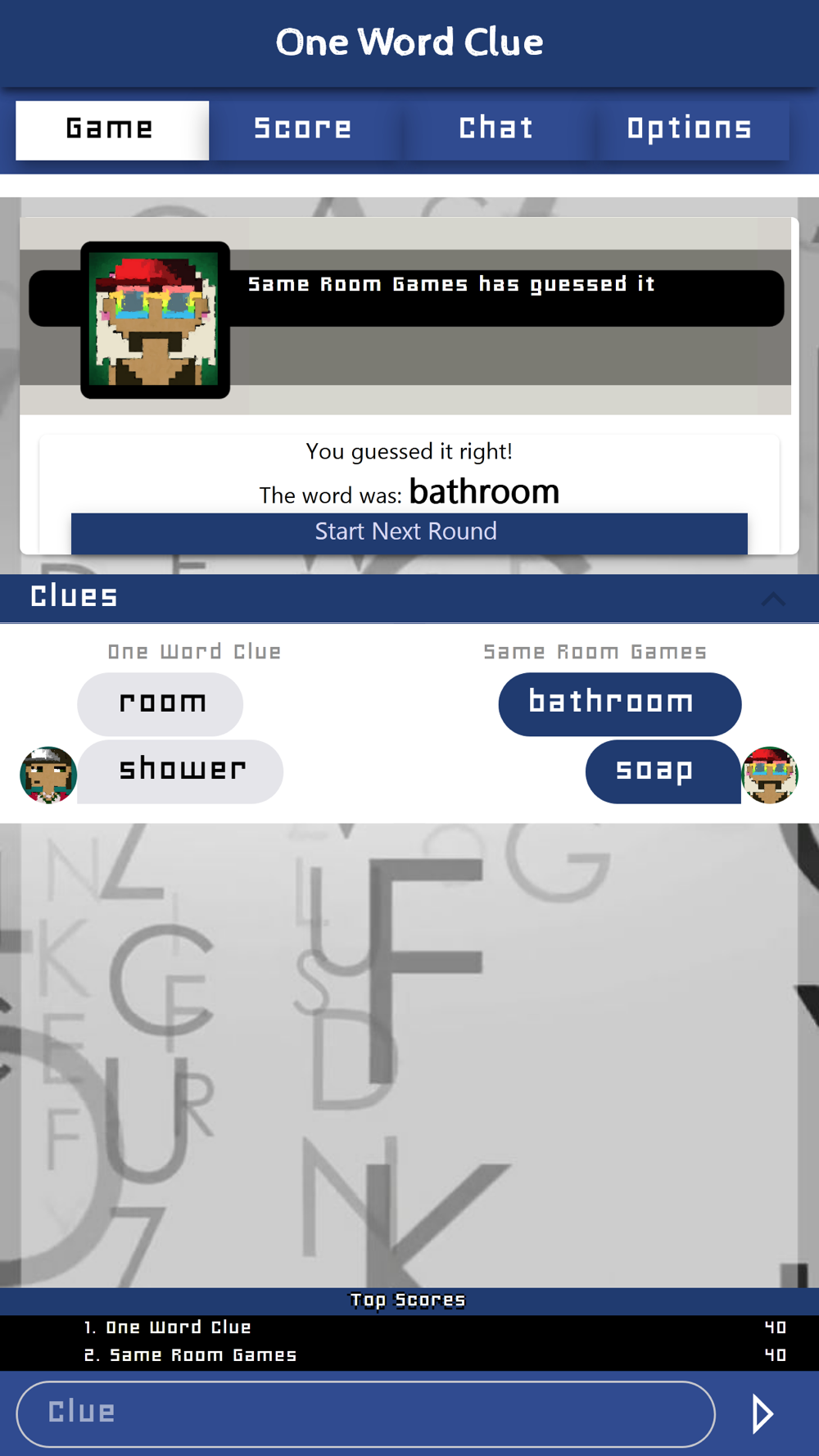 One Word Clue Same Room Games Free Download App for iPhone - STEPrimo.com