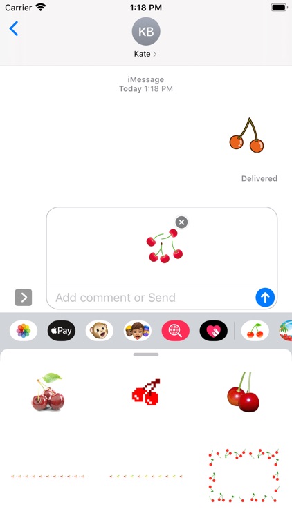 Sticker cherries