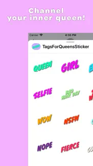 tags for queens stickers iphone screenshot 1
