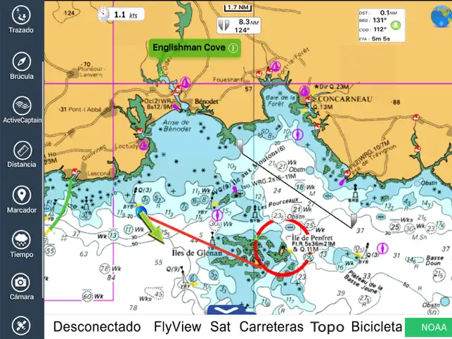 Imagem 7 AIS Maps: Marine & Lake charts iphone