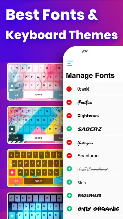Fonts App Keyboard & Themes screenshot 3