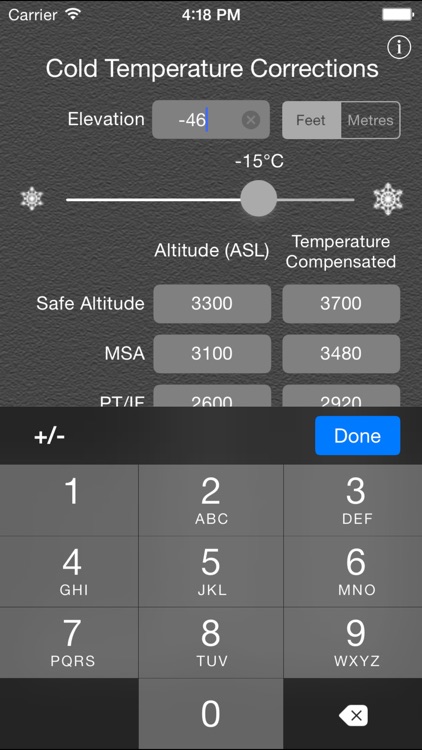 Cold Temperature Corrections