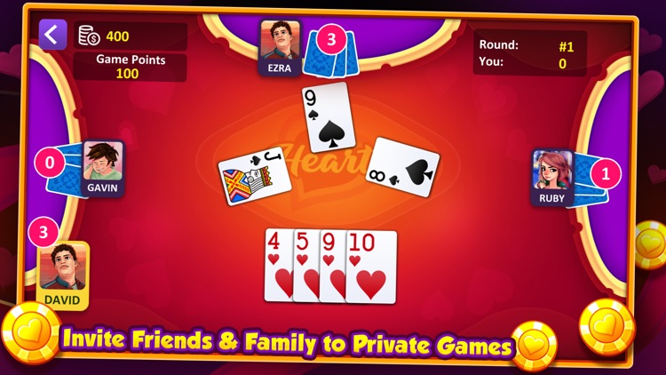 Hearts: Casino Card Game screenshot-3