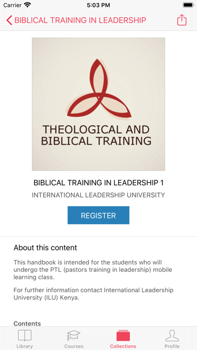 Biblical Training Leadership screenshot 2