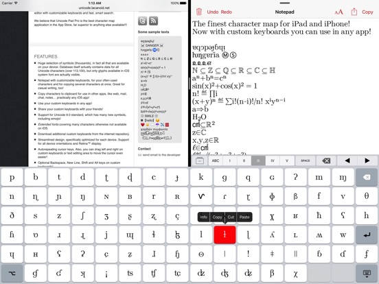 Unicode Pad Pro With Keyboards Apprecs