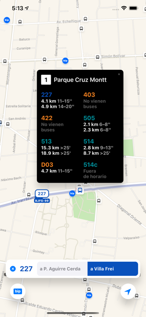 Cromi, for Santiago's transit