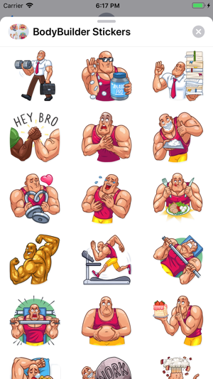 Bodybuilder Emojis