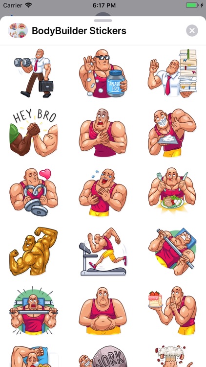 Bodybuilder Emojis