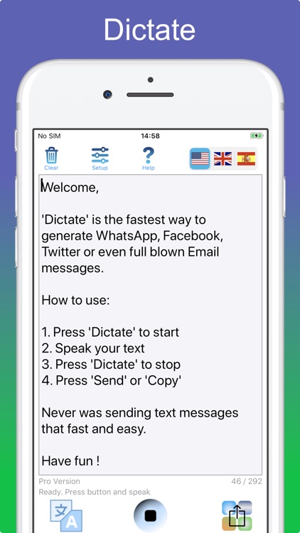 Dictate Pro - Speech to text screenshot-4