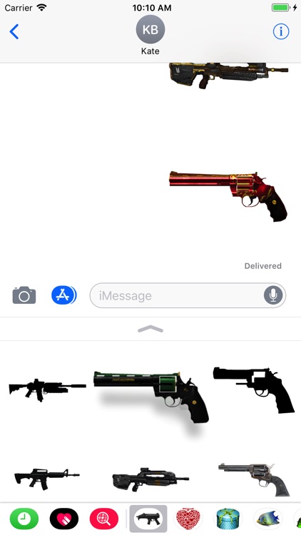 Guns Stickers for iMessage screenshot-4