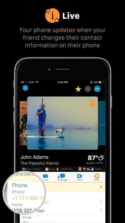 addappt: Live Contacts+Weather