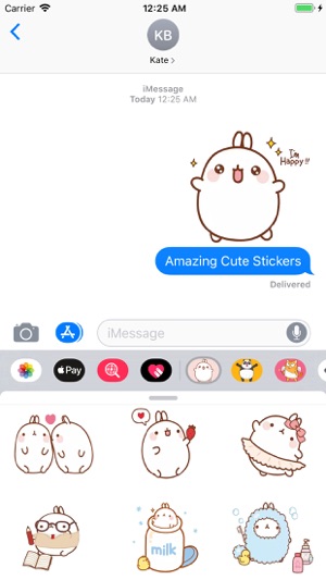 Cute Cartoon Bunny Stickers(圖5)-速報App