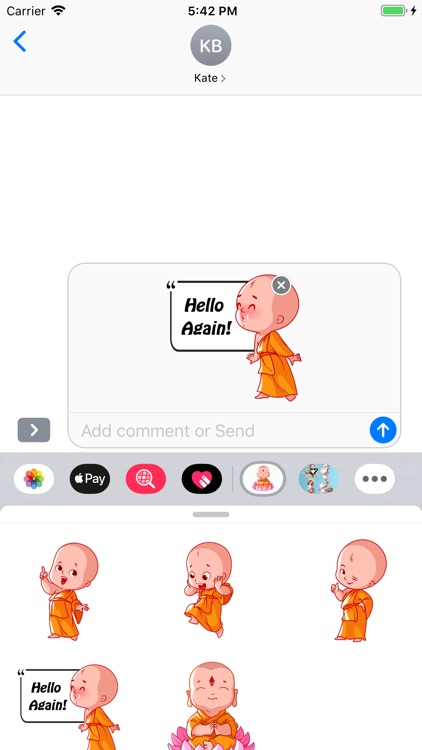 Baby Buddha Stickers screenshot-3