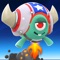 Moon Balloons is an action adventure game similar to other "endless runner" games, but with one important difference