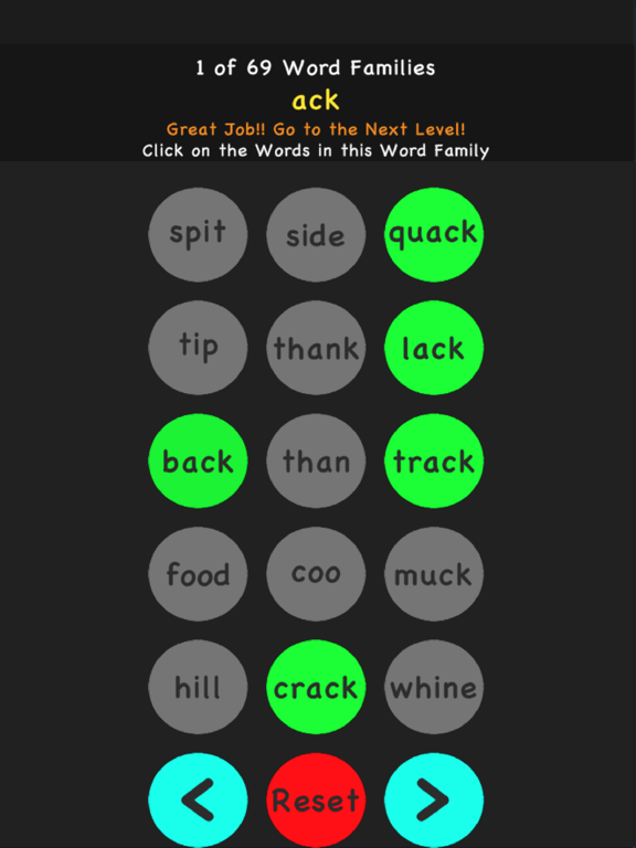 Screenshot #4 pour Word Family Tutor