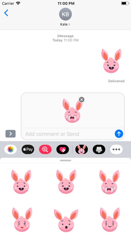 Rabbit Envious Sticker