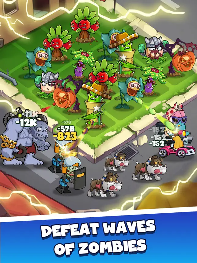 Screenshot 3 Merge Plants - Monster Defense iphone