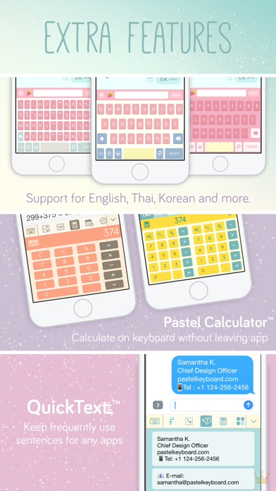 Pastel Keyboard Themes Extension - 100+ Cute Colorful Keyboard Skins Design Screenshot 5
