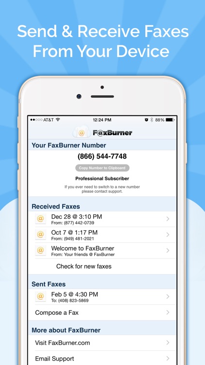 Fax Burner: Send & Receive Fax screenshot-1
