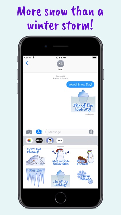 Snow Much Pun Stickers screenshot-3