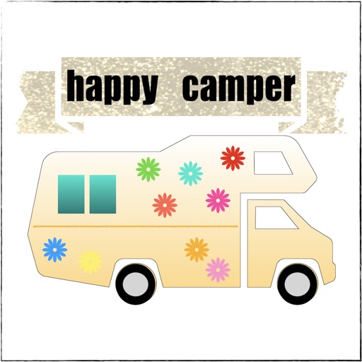 Happy Camper Stickers Icon