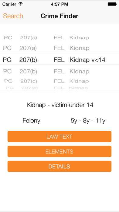 California Crime Finder-Phone Screenshot