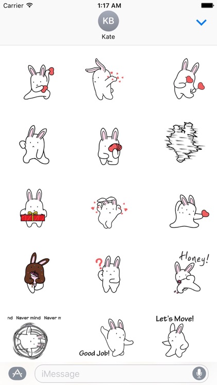 Animated Dancing Bunny Sticker