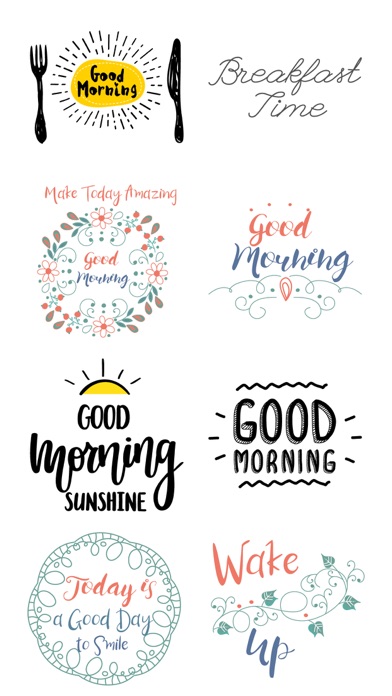 Good Morning Wishes Sticker IM screenshot 3