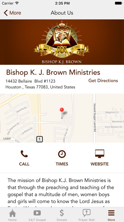 Bishop K. J. Brown Ministries