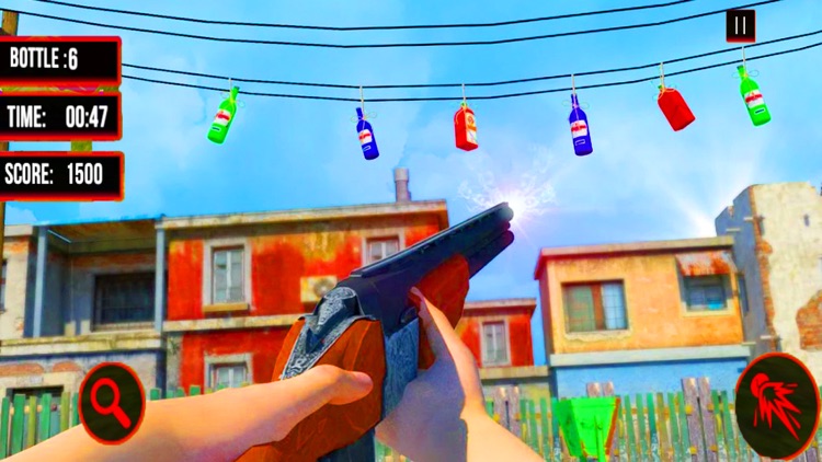 Real Gun Bottle Shooter 3D