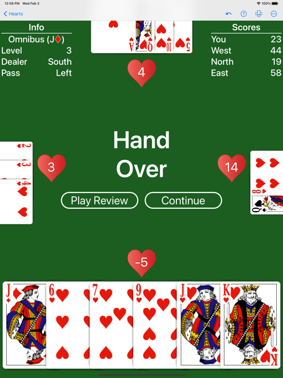 Hearts - Play with your rules screenshot 3