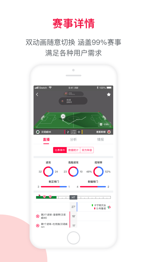 足球财富-足球比分数据 App 截图