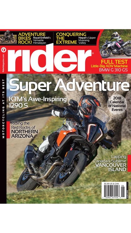 Rider Magazine, Motorcycling at its Best