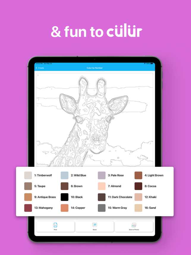 ‎culur: Custom Colour by Number Screenshot