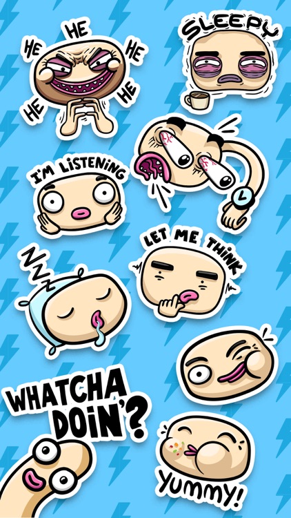 Pretty Funny Faces Stickers